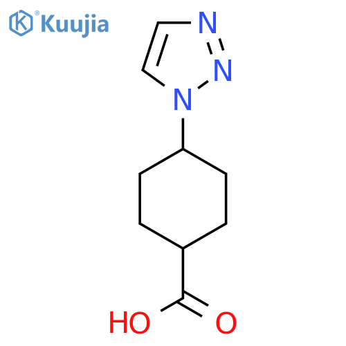 4-(1H-1,2,3-triazol-1-yl)cyclohexane-1-carboxylic acid structure