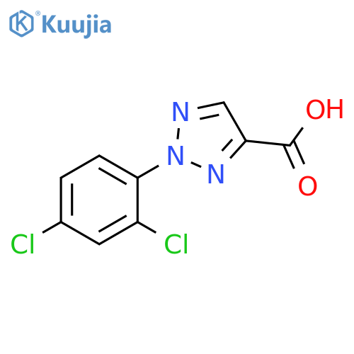 2-(2,4-Dichloro-phenyl)-2H-[1,2,3]triazole-4-carboxylic acid structure