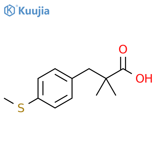 α,α-Dimethyl-4-(methylthio)benzenepropanoic acid structure