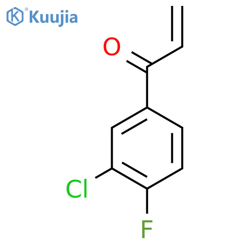 1-(3-chloro-4-fluorophenyl)prop-2-en-1-one structure