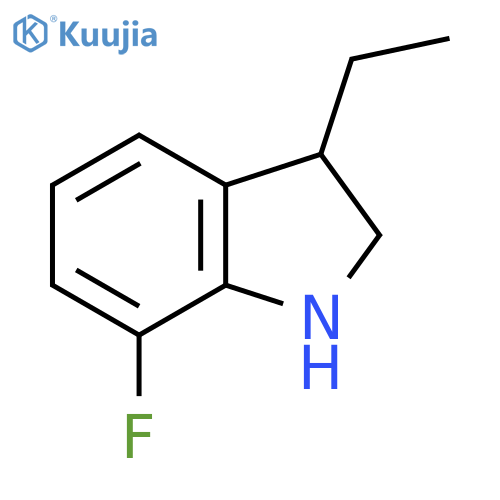 3-ethyl-7-fluoro-2,3-dihydro-1H-indole structure