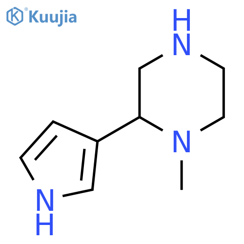 1-methyl-2-(1H-pyrrol-3-yl)piperazine structure