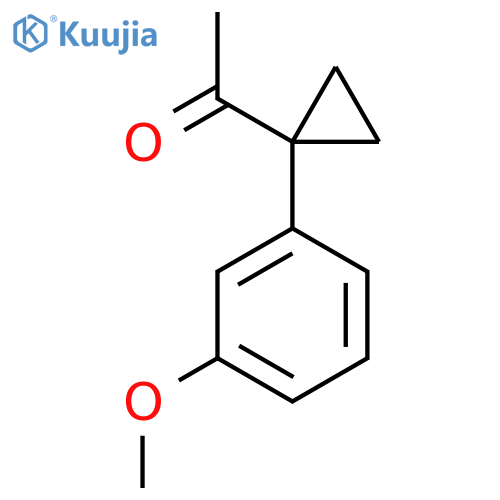 1-1-(3-methoxyphenyl)cyclopropylethan-1-one structure