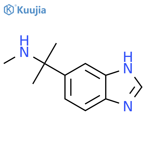 2-(1H-1,3-benzodiazol-5-yl)propan-2-yl(methyl)amine structure