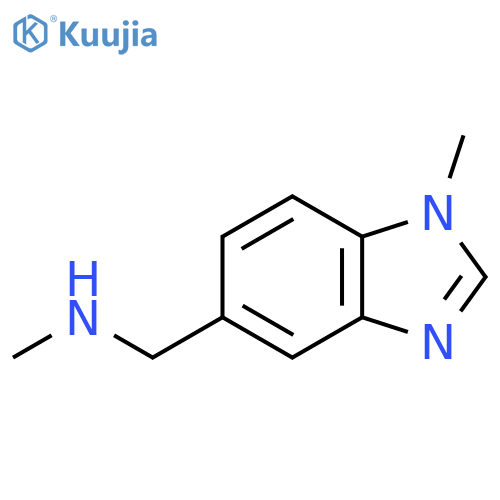 methyl(1-methyl-1H-1,3-benzodiazol-5-yl)methylamine structure