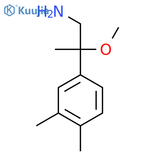 2-(3,4-dimethylphenyl)-2-methoxypropan-1-amine structure