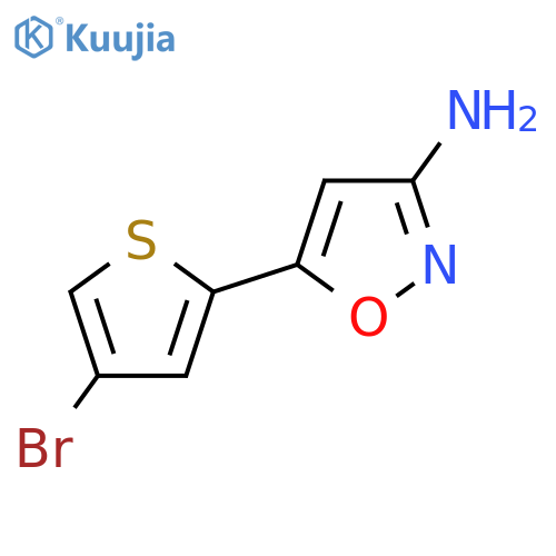 5-(4-bromothiophen-2-yl)-1,2-oxazol-3-amine structure