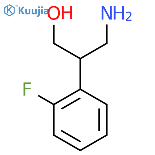3-amino-2-(2-fluorophenyl)propan-1-ol structure