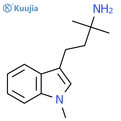 2-methyl-4-(1-methyl-1H-indol-3-yl)butan-2-amine structure