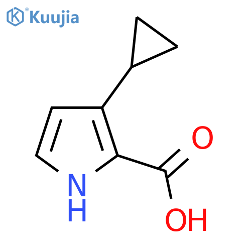 3-Cyclopropyl-1H-pyrrole-2-carboxylic acid structure