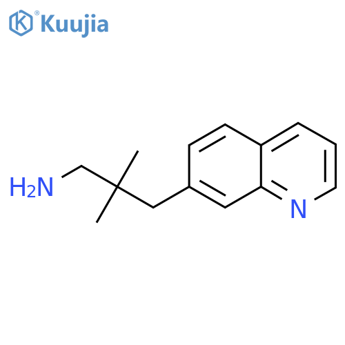 2,2-dimethyl-3-(quinolin-7-yl)propan-1-amine structure