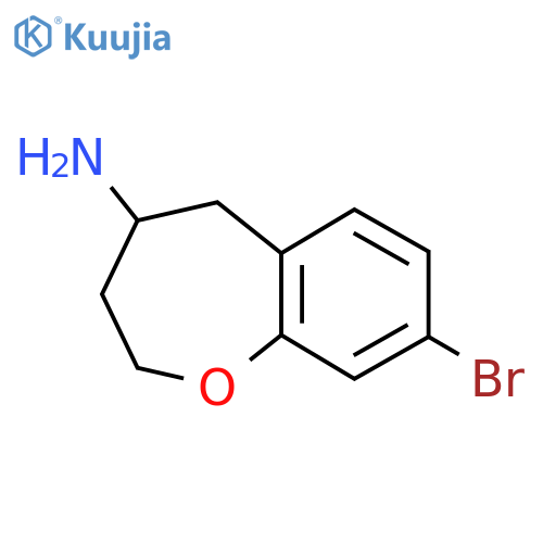 8-Bromo-2,3,4,5-tetrahydro-1-benzoxepin-4-amine structure