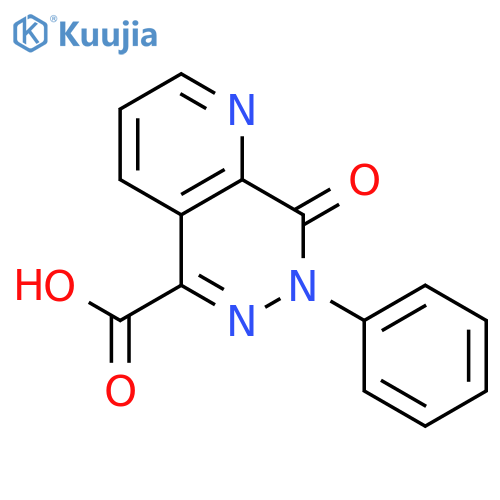 7,8-dihydro-8-oxo-7-phenyl-pyrido[2,3-d]pyridazine-5-carboxylic acid structure