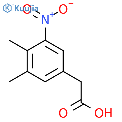 3,4-Dimethyl-5-nitrophenylacetic acid structure