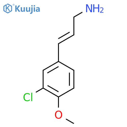 3-(3-Chloro-4-methoxyphenyl)prop-2-en-1-amine structure