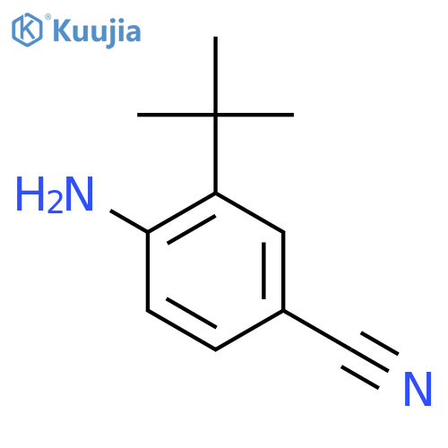 4-Amino-3-(tert-butyl)benzonitrile structure