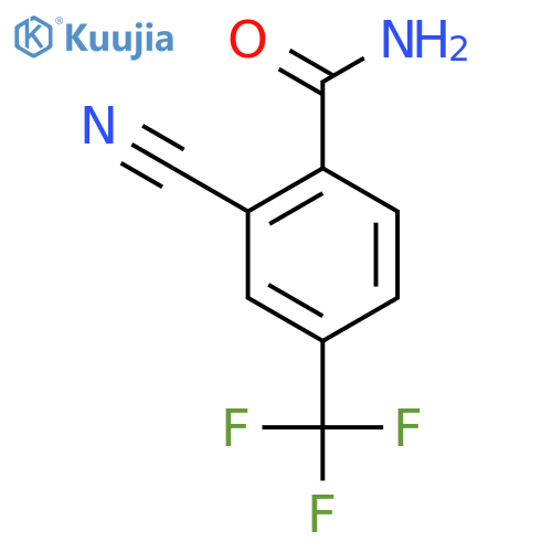 2-Cyano-4-(trifluoromethyl)benzamide structure
