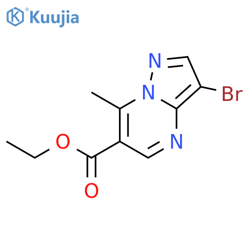 ethyl 3-bromo-7-methyl-pyrazolo[1,5-a]pyrimidine-6-carboxylate structure