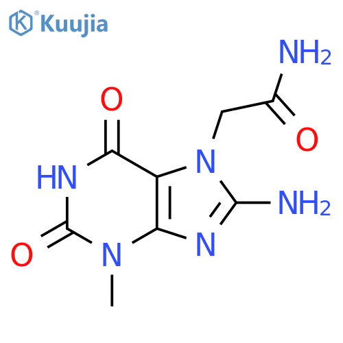 2-(8-Amino-3-methyl-2,6-dioxo-2,3-dihydro-1H-purin-7(6H)-yl)acetamide structure