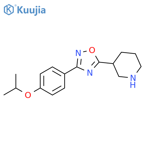 3-[3-(4-Isopropoxy-phenyl)-[1,2,4]oxadiazol-5-yl]-piperidine structure