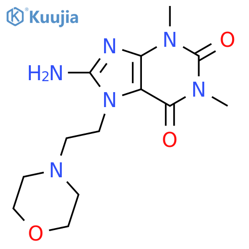 8-Amino-1,3-dimethyl-7-(2-morpholin-4-yl-ethyl)-3,7-dihydro-purine-2,6-dione structure