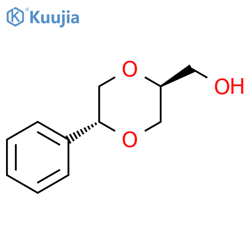 1,4-Dioxane-2-methanol, 5-phenyl-, (2S,5R)- structure