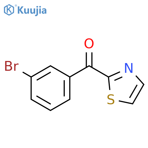 (3-bromophenyl)-(1,3-thiazol-2-yl)methanone structure