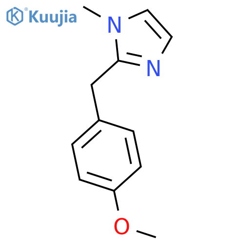 2-[(4-methoxyphenyl)methyl]-1-methyl-1H-Imidazole structure