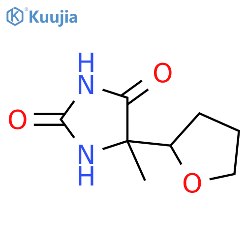2,4-Imidazolidinedione, 5-methyl-5-(tetrahydro-2-furanyl)- structure