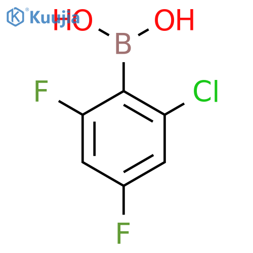 (2-chloro-4,6-difluoro-phenyl)boronic acid structure