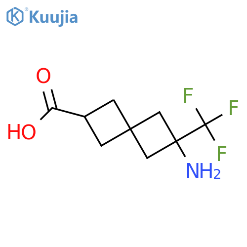 6-amino-6-(trifluoromethyl)spiro[3.3]heptane-2-carboxylic acid structure