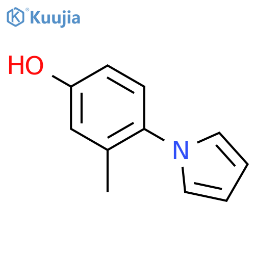 3-Methyl-4-(1H-pyrrol-1-yl)phenol structure
