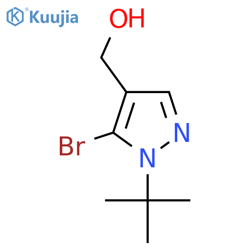 (5-Bromo-1-(tert-butyl)-1H-pyrazol-4-YL)methanol structure