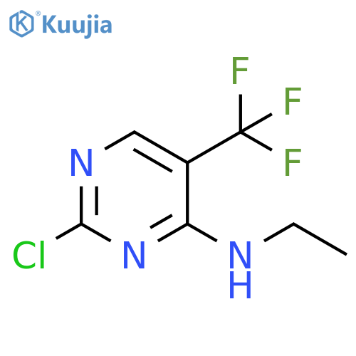 4-Chloro-N-ethyl-5-(trifluoromethyl)pyrimidin-2-amine structure