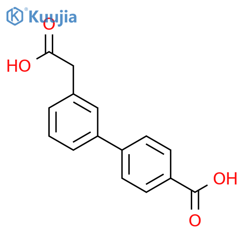 4-3-(Carboxymethyl)phenylbenzoic acid structure