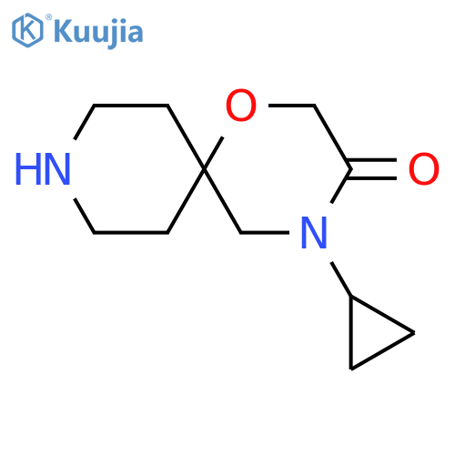 4-cyclopropyl-1-oxa-4,9-diazaspiro[5.5]undecan-3-one structure