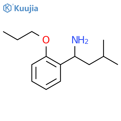 3-methyl-1-(2-propoxyphenyl)butan-1-amine structure
