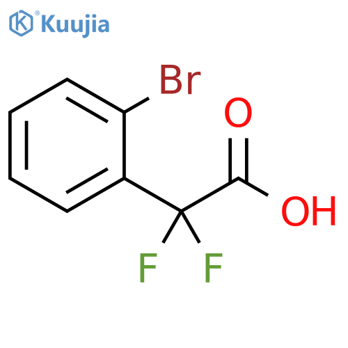 2-(2-bromophenyl)-2,2-difluoroacetic acid structure