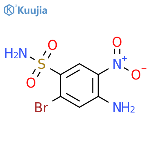 4-amino-2-bromo-5-nitrobenzene-1-sulfonamide structure