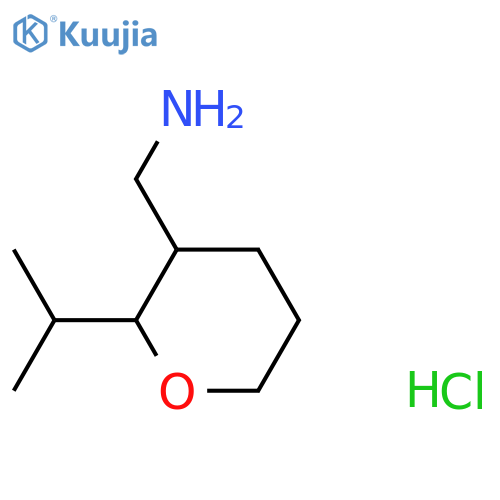 1-[2-(propan-2-yl)oxan-3-yl]methanamine hydrochloride structure