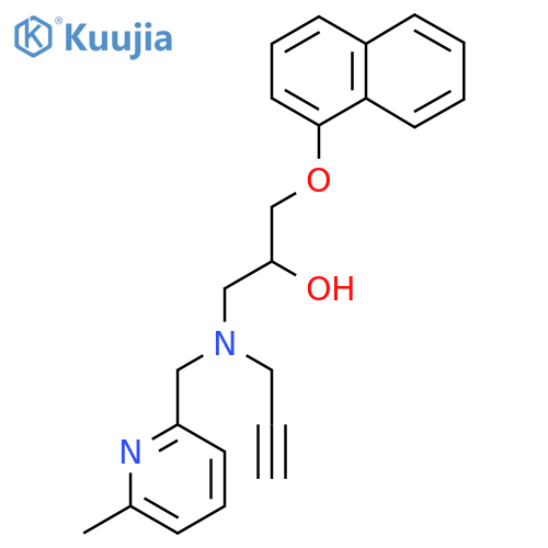 1-{[(6-Methylpyridin-2-yl)methyl](prop-2-yn-1-yl)amino}-3-(naphthalen-1-yloxy)propan-2-ol structure