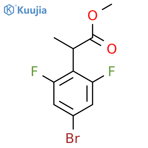 methyl 2-(4-bromo-2,6-difluorophenyl)propanoate structure