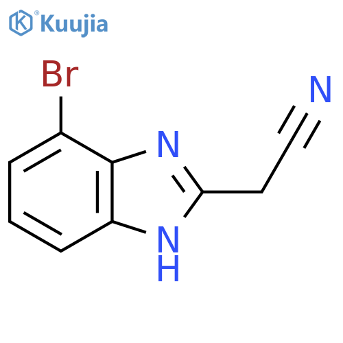 4-Bromo-2-(cyanomethyl)benzimidazole structure