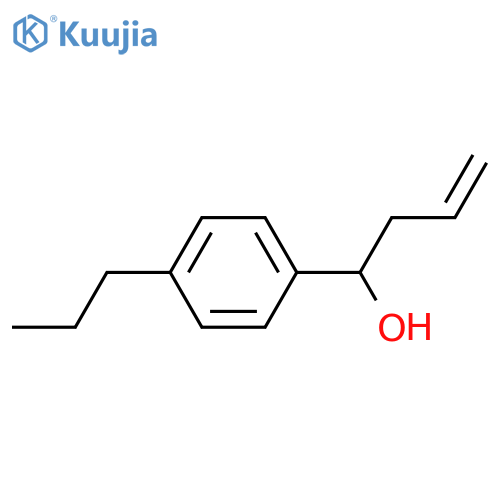 1-(4-propylphenyl)but-3-en-1-ol structure