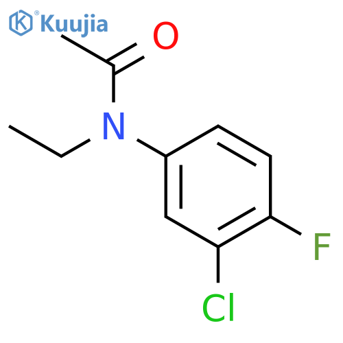 Acetamide, N-(3-chloro-4-fluorophenyl)-N-ethyl- structure