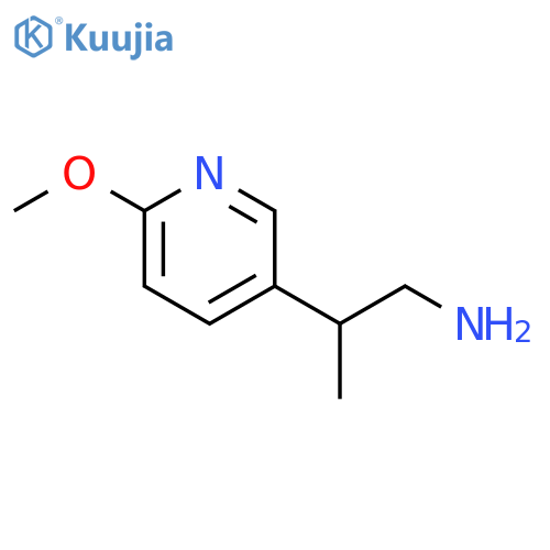 2-(6-methoxypyridin-3-yl)propan-1-amine structure