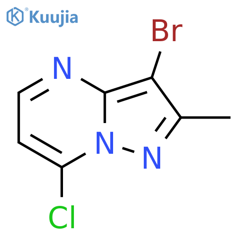 3-Bromo-7-chloro-2-methylpyrazolo[1,5-a]pyrimidine structure