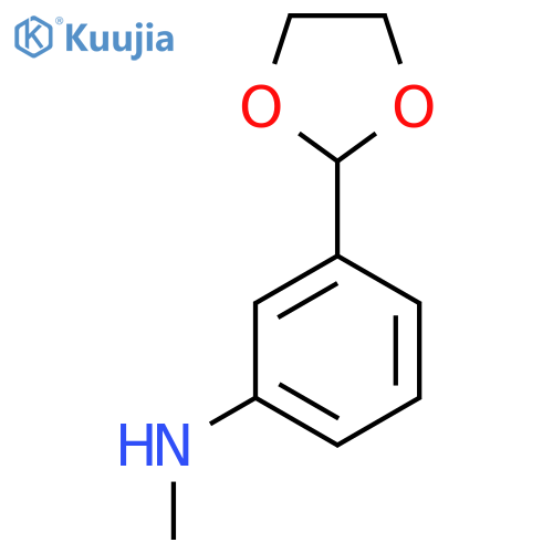 3-(1,3-dioxolan-2-yl)-N-methylaniline structure