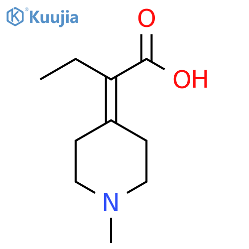 Butanoic acid, 2-(1-methyl-4-piperidinylidene)- structure