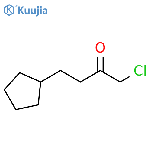 1-chloro-4-cyclopentylbutan-2-one structure
